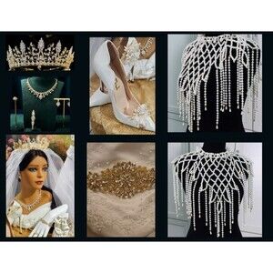 Dream A Little Dream Is A Unique One-Of-A-Kind 8-piece Tiara  Bridal Ensemble